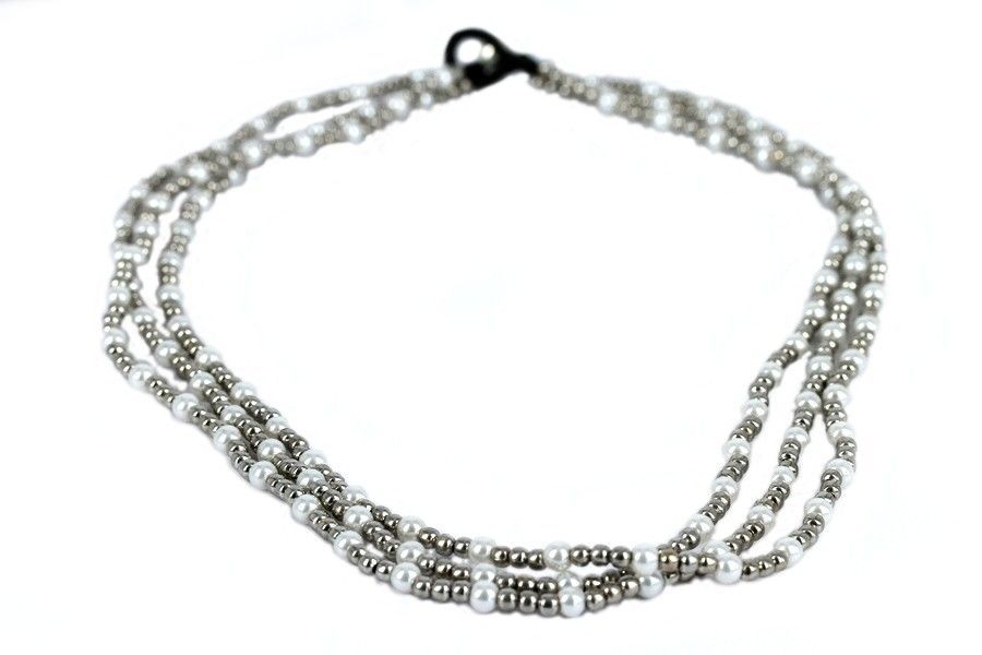 Collier Fantaisie en Métal Argenté et Perles Synthétiques 8mm - Blanc - Bijou Femme Colliers. On te propose un grand choix de colliers fantaisie super sympas à petits prix. Nous avons des argentés, dorés, à strass, bref, il y en a pour tous les styles et toutes les occasions. Découvre la gamme.