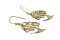 Boucles d'oreilles Kabyles pendantes dorées or vintage chic