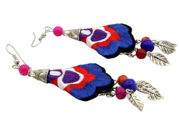 Boucles d'oreilles Himalaya Boucles d'oreilles hmong