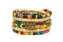 Bracelet manchette pour mariage en perles