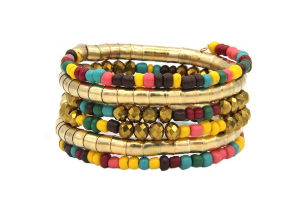 Manchette Hopi Bracelet manchette pour mariage en perles