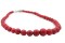 Collier ethnique rouge femme coloré de créateur