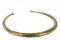 Collier tour de cou rigide or
