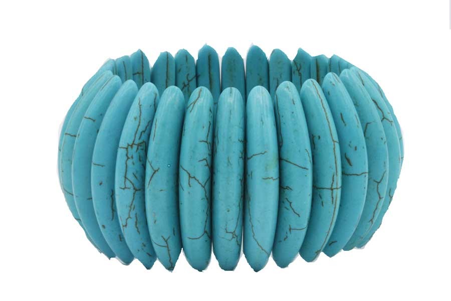 Bracelet Navajo Argent Et Turquoise – Occasion, Style Ethnique, Argenté !