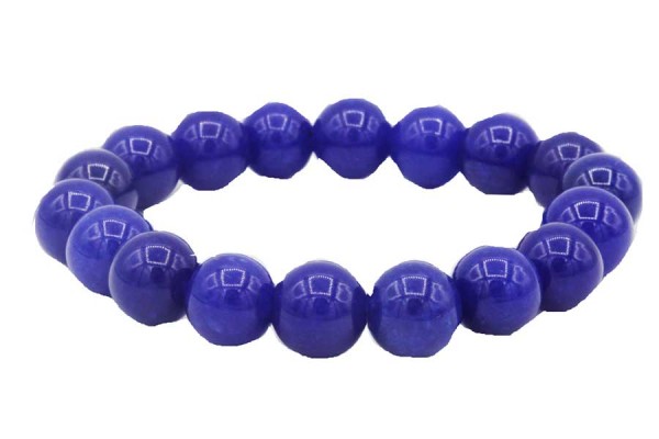 Bracelet perles bleues