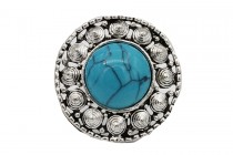 Bague en pierre turquoise et argent femme et homme