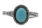 Bracelet manchette turquoise argent femme