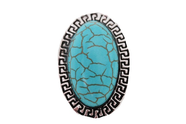 Bague turquoise argent réglable