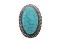 Bague turquoise argent réglable