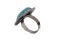 Bague turquoise argent réglable