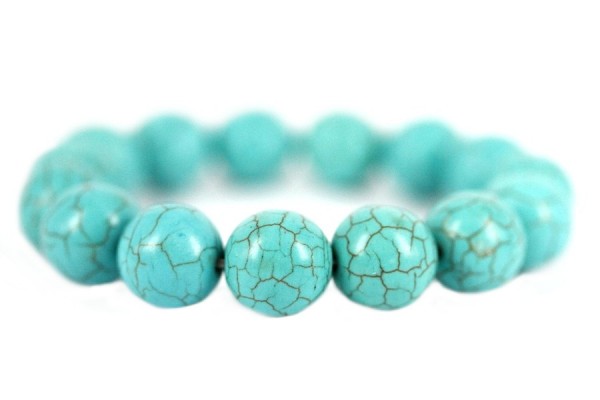 Bracelet manchette pierre turquoise femme homme