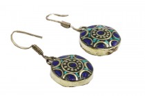 Boucles d'oreilles argent et pierre lapis lazuli