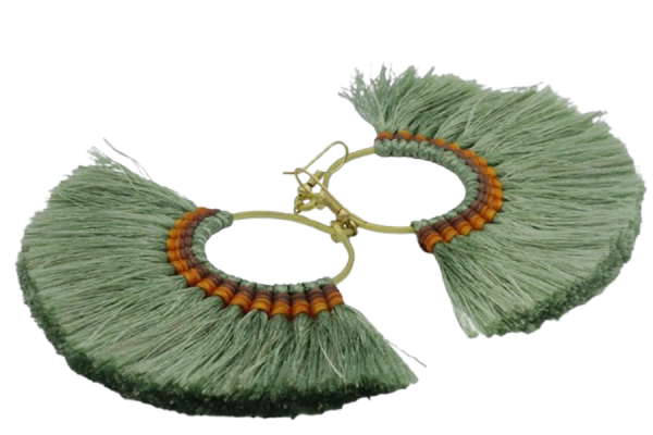Boucles d'oreilles colorées et pendantes style vacances et plage