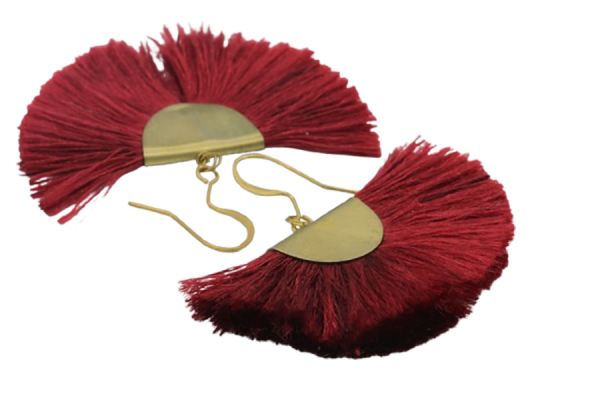 Boucles d'oreilles rouge fantaisies