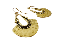 Boucle d'oreille pendante chaînette