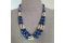 Collier bleu marine électrique