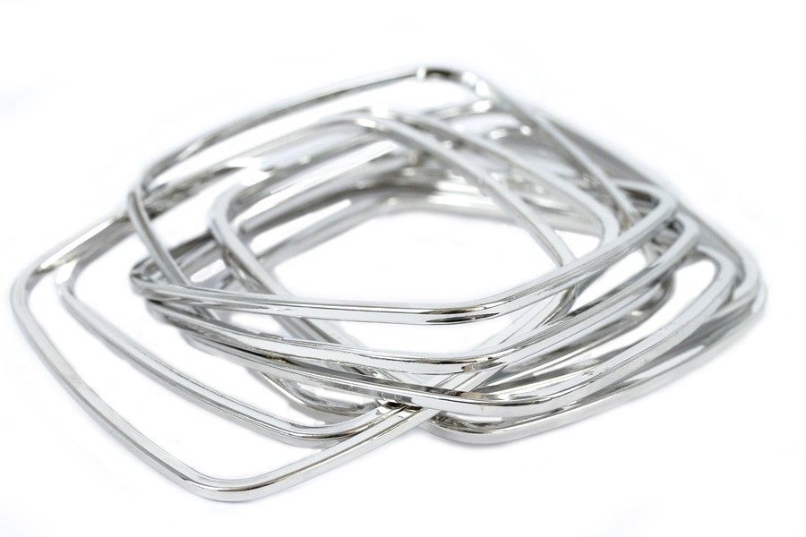 Bracelet Vintage Métal Argenté - Design Rétro Et élégant - Accessoire Chic Pour Femme
