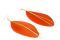 Boucles d'oreilles orange fantaisies