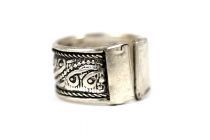 Bague ajustable argent 