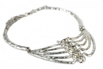 Collier plastron argent ethnique