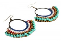 Boucles d'oreilles de style indien 