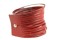 Bracelet en cuir de couleur rouge