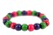Bracelet perles de bois brute