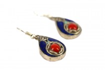 Boucles d'oreilles lapis lazuli argent