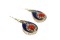 Boucles d'oreilles lapis lazuli argent