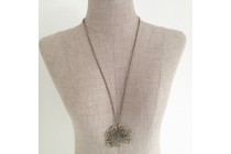 Sautoir Fantaisie Vert Pour Femme - Collier Long Style Bohème - Occasion