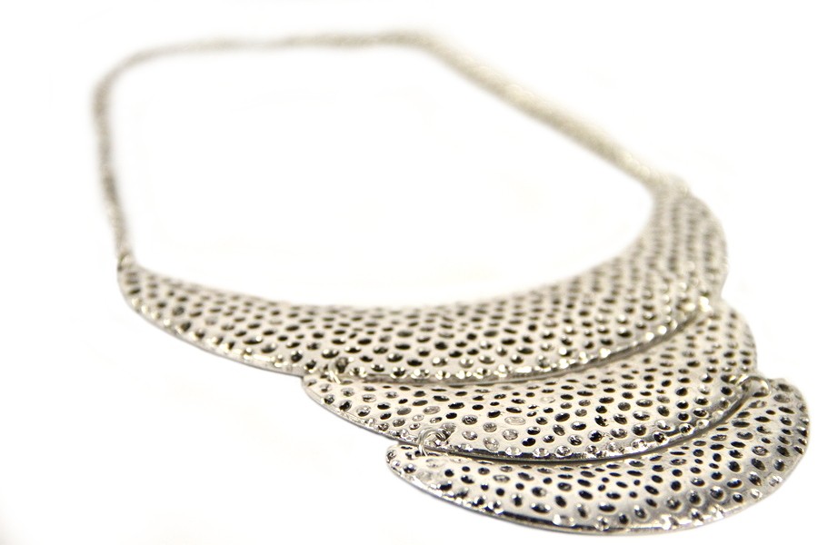 Collier Snake En Argent Indien - 51 Cm - Bain Argent Sur Laiton - Style Bohème Ethnique - Sans Emballage