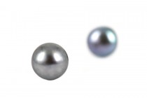 Boucles en perles grises