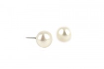 Boucles d'oreilles perles blanches