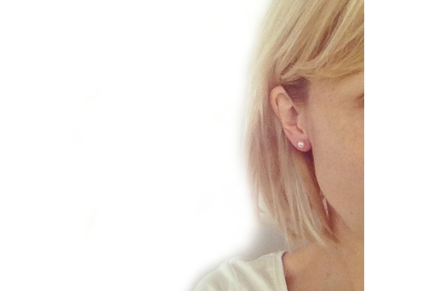 Boucles D'oreilles Lustre Style Indien/pakistanais Avec Perles Blanches - Bijou Ethnique Pour Femme - Neuf Sans Emballage