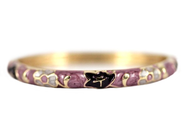 Bracelet fleur de lotus Bracelet rigide rose et fleurs