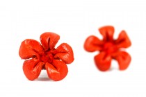 Boucles d'oreilles en cuir argent