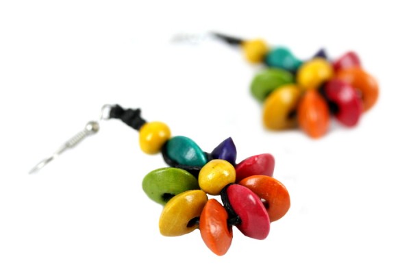 Boucles d'oreilles Koh Chang Boucles d'oreilles en ubois pas cher