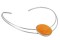 Collier rigide couleur or jaune femme