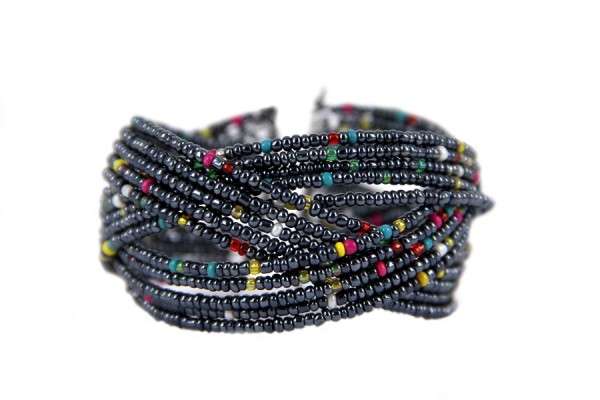 Manchette Papouasie Bracelet manchette ethnique en bois