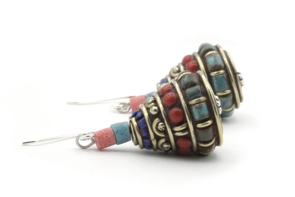 Boucles d'oreilles traditionnelles indiennes