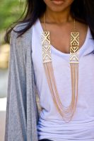 Collier multirangs double triple rangs multiple