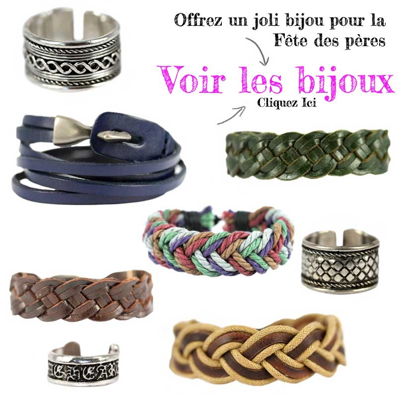 cadeau fete des peres bijoux