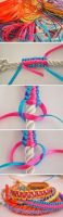 Comment fabriquer un bracelet en corde, fin de coton ?