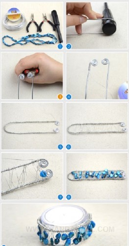 fabriquer bracelet fil aluminium