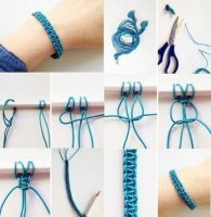 Comment fabriquer un bracelet macramé en scoubidou ?