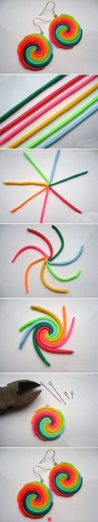 faire boucles oreilles pate fimo