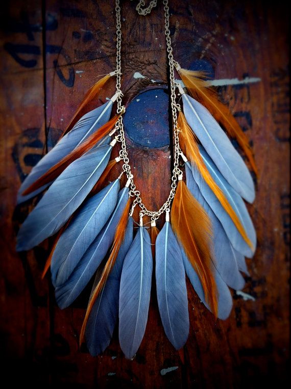 fabriquer collier plumes