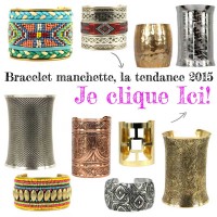 Bracelet manchette fantaisie pas cher