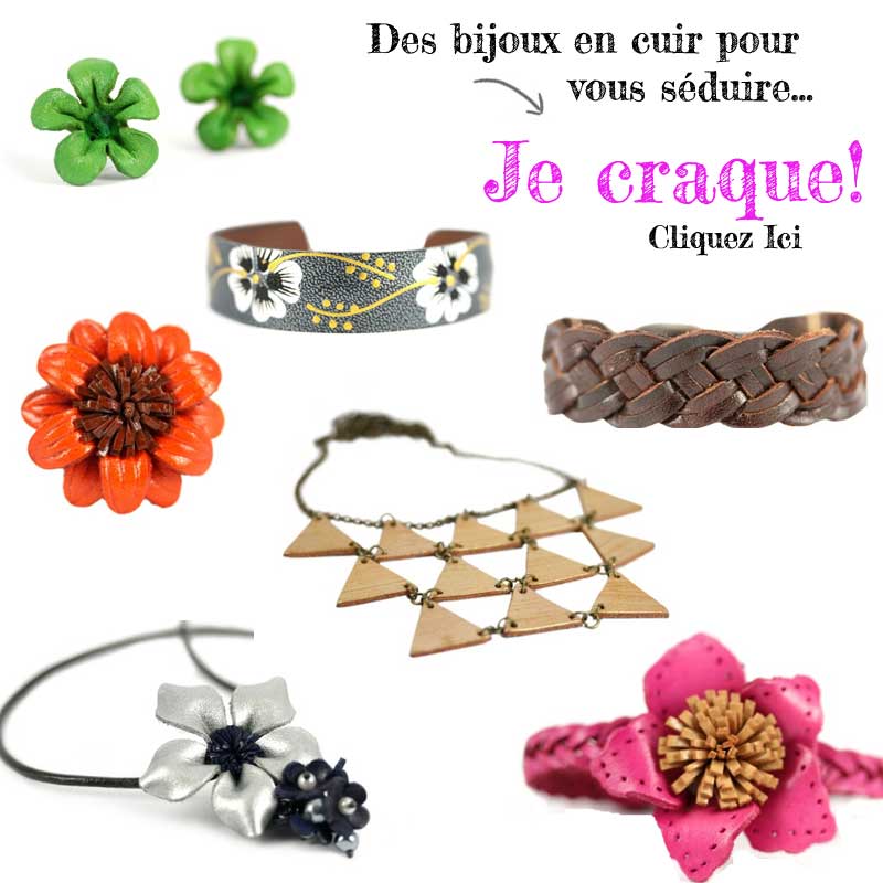 bijoux cuir tendance