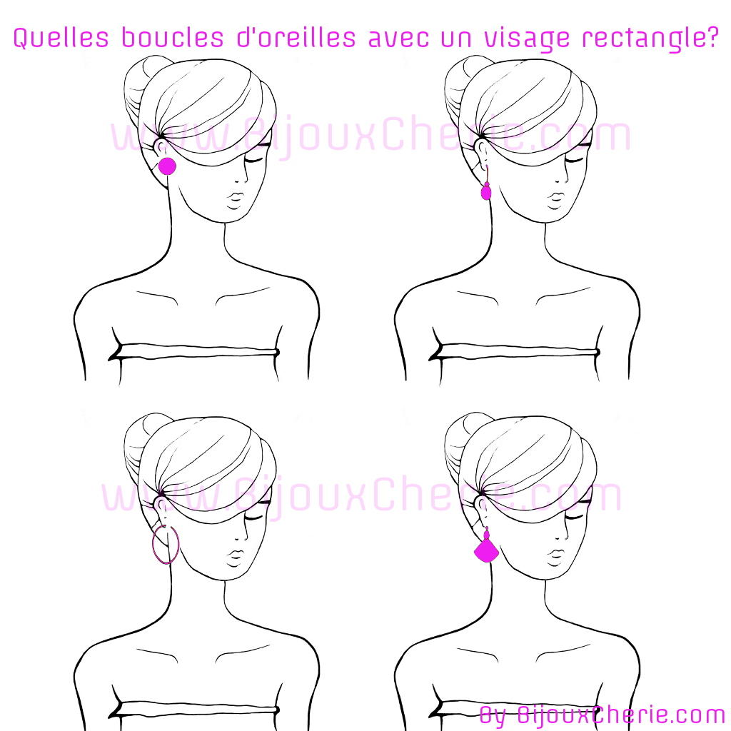 Comment porter des boucles d'oreilles quand ont as un visage rectangulaire